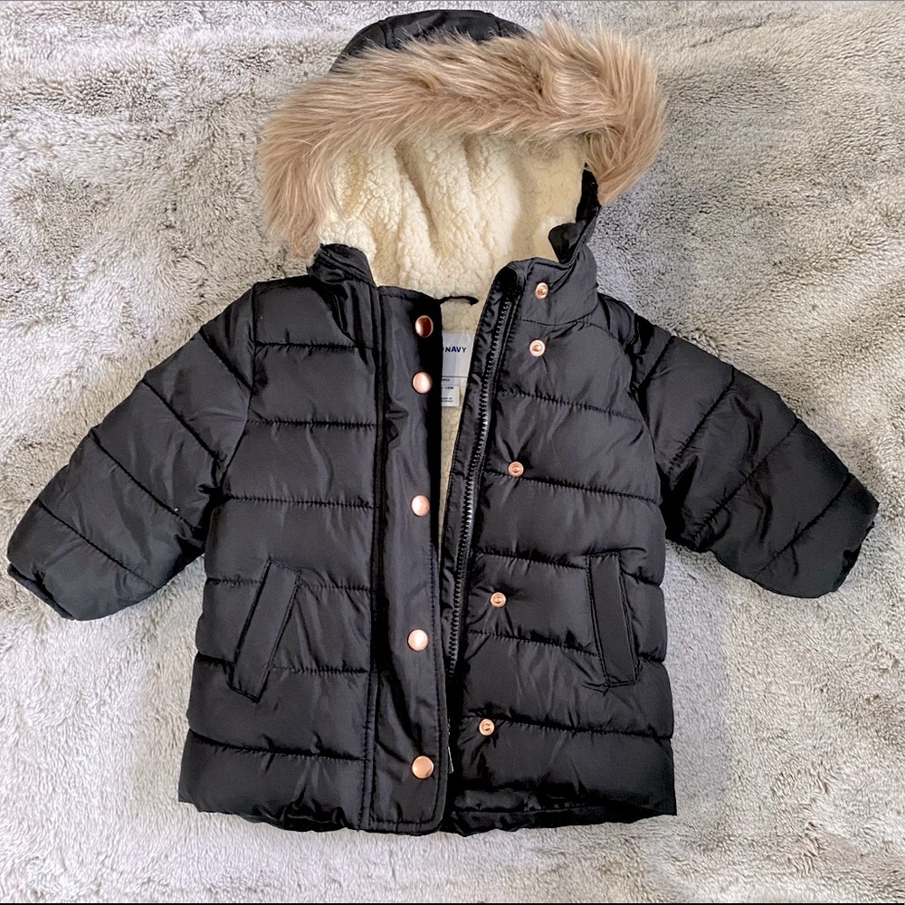 Old Navy Black Puffer Jacket